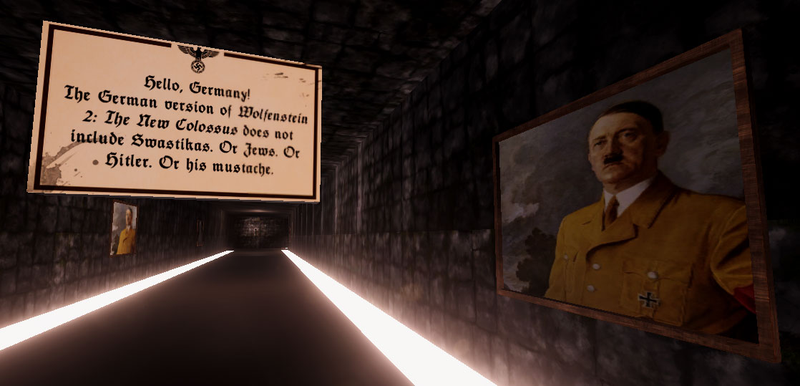 Illustration for article titled Play A Lo-Fi, "Uncensored" Version Of Wolfenstein